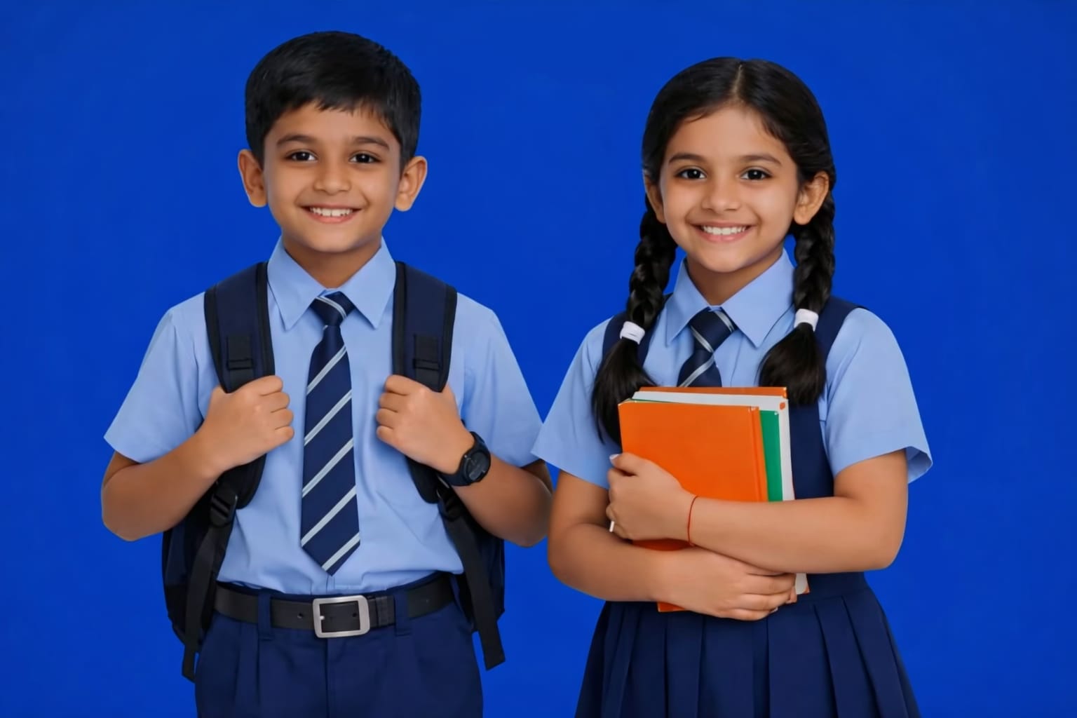 Students in School Uniform