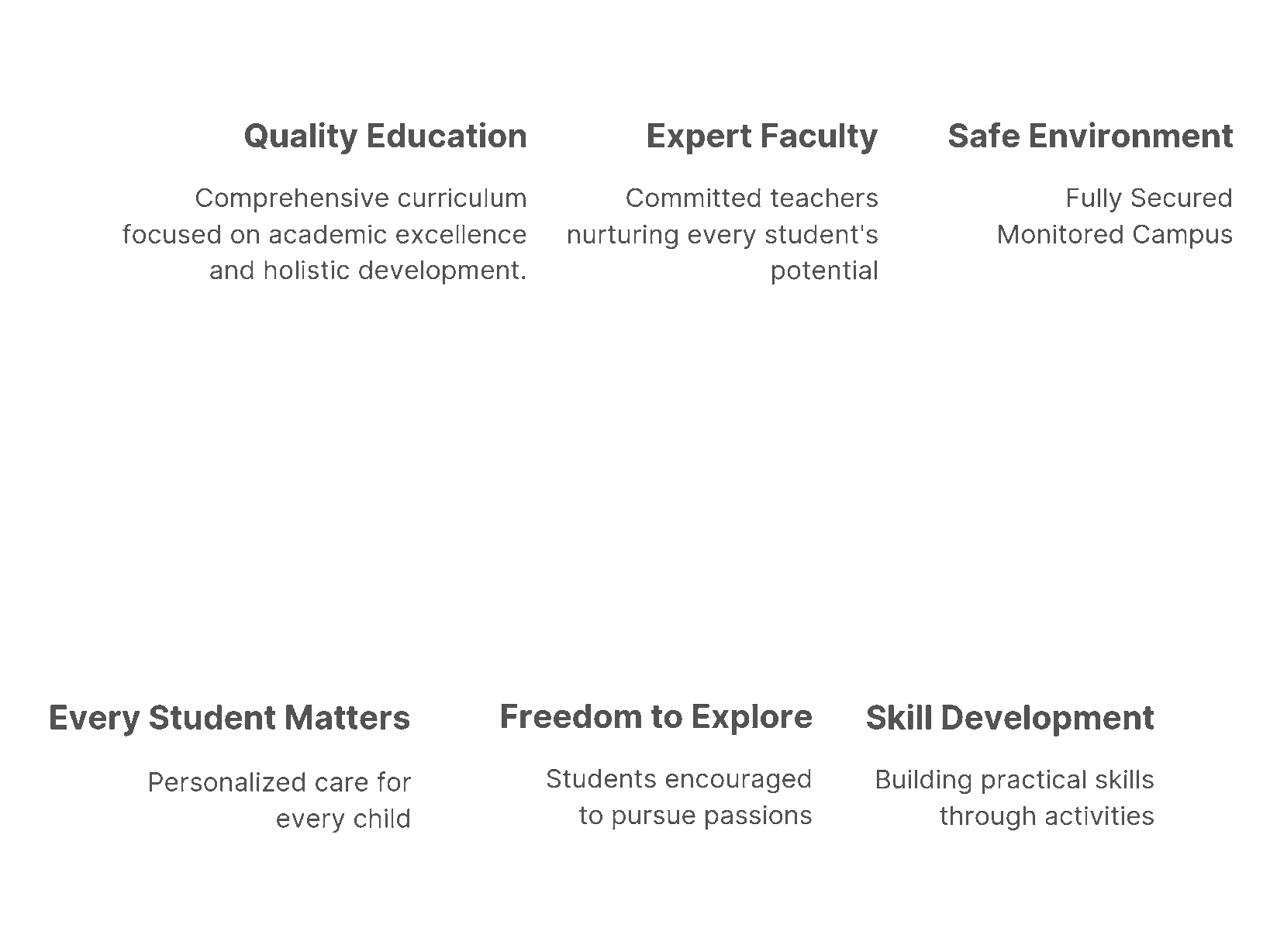 Why Choose Us - Saint Teresa School
